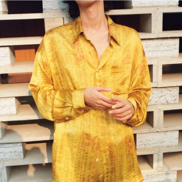 자라 Zara x Fanglu Lin 팡루 린  콜라보 실크 셔츠