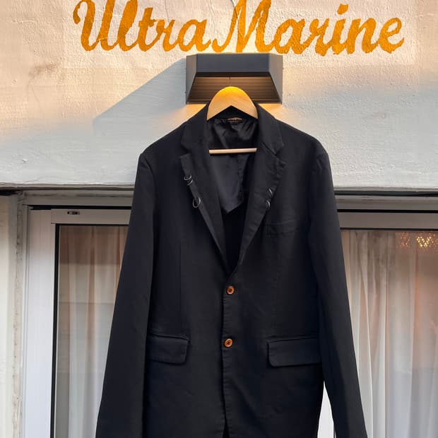 꼼데 가르송 옴므 되 링 가먼트 다잉 2버튼 자켓 (일본제, 2023SS