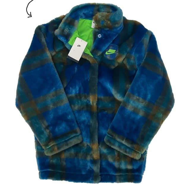 나이키 퍼 점퍼 자켓 S