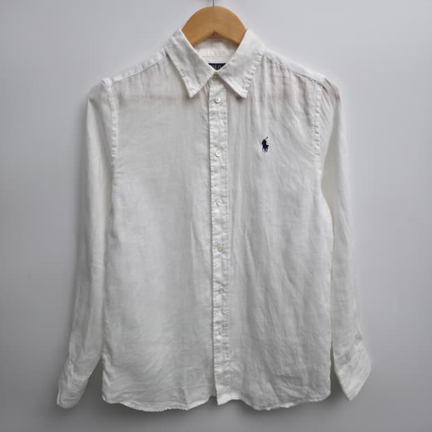[XS] 폴로 랄프로렌 린넨 셔츠 화이트