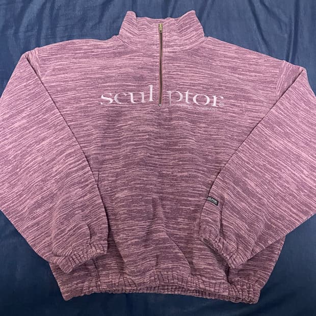 스컬프터 하프집업 맨투맨