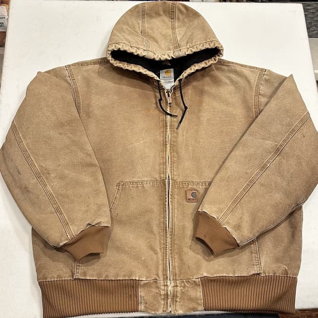 칼하트 J130 후드집업 자켓 브라운