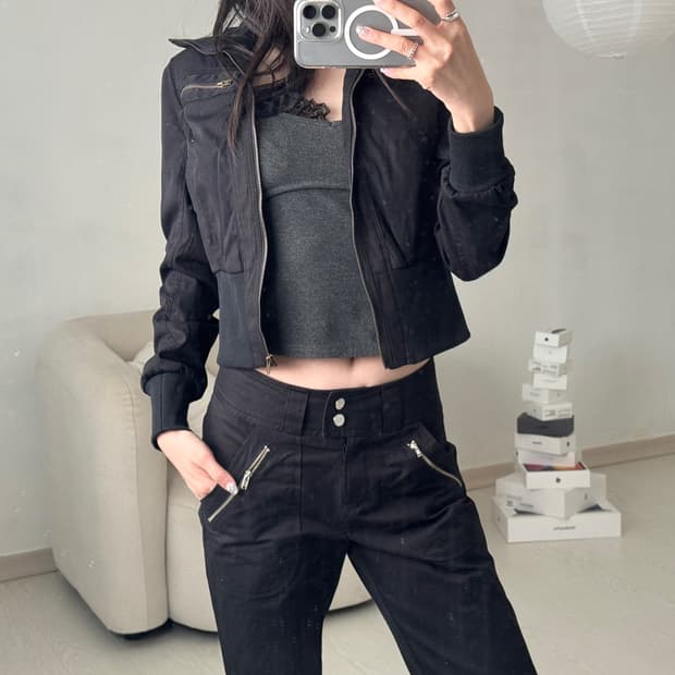 투버튼 세미부츠컷