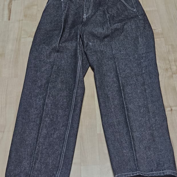 [AMC 데님]Dawn 1Pleats Jeans DCPT023RawBla