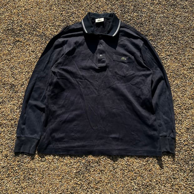 라코스테 카라 네이비 긴팔 티셔츠