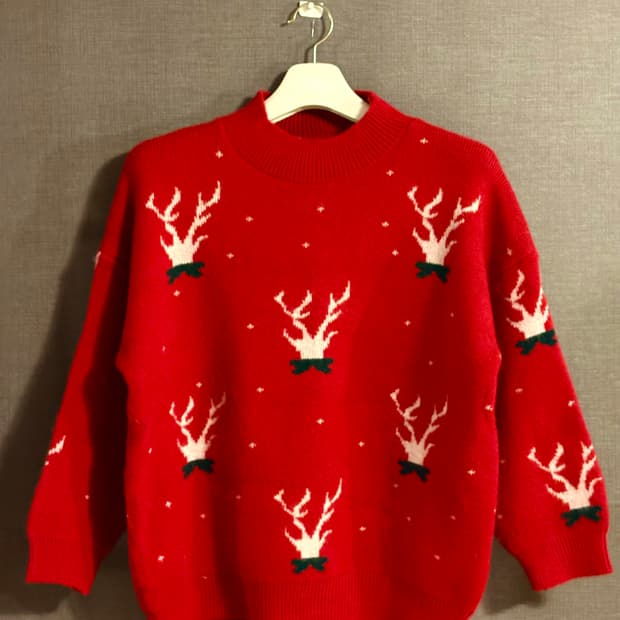🎄루돌프 니트 스웨터