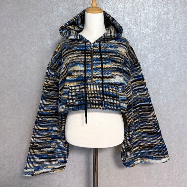 THEILMA 더일마 후드 집업 크롭 니트(택제거 새상품)