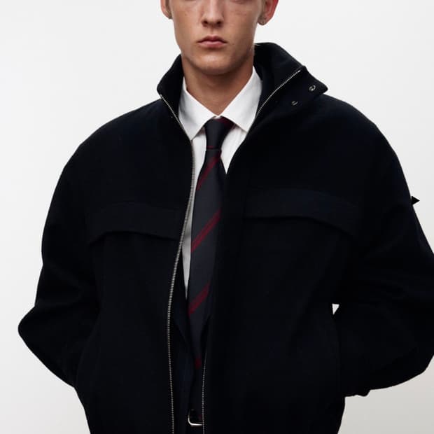  토니웩 울 앤드 캐시미어 유틸리티 블루종 네이비