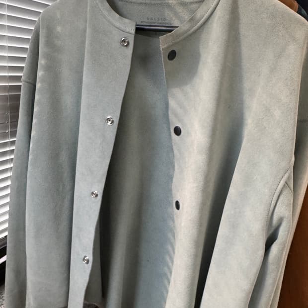 언유즈드 레더 숏 자켓 