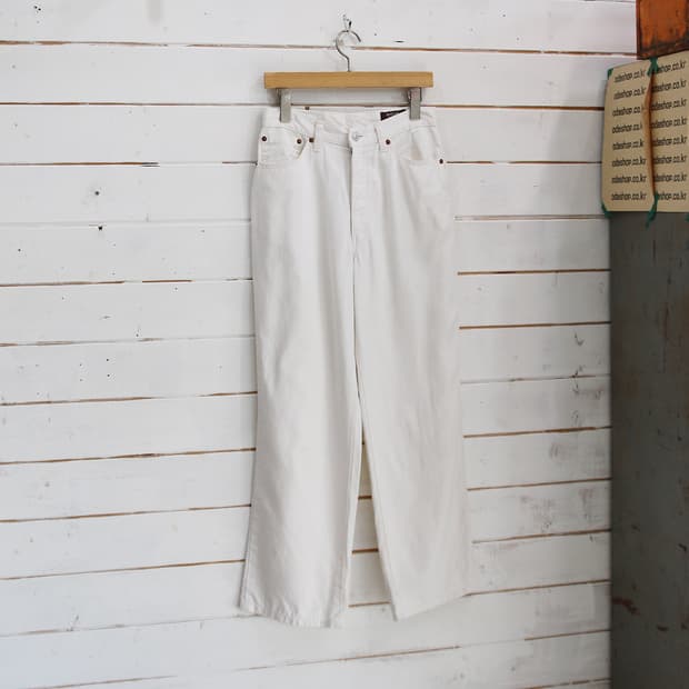 80~90's BOBSON 화이트 진 (여성용 27)