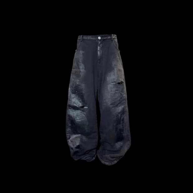 에모스탠스클럽 6pocket wide baggy pants 2사이즈