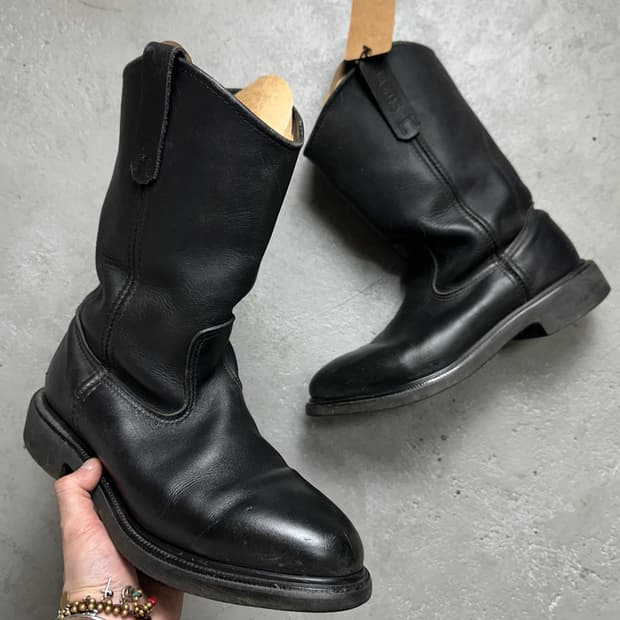 00's OG USA Made 레드윙 1125 페코스 블랙 웨스턴 부츠