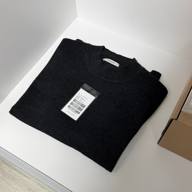 르메르 24FW 모크넥 니티드 점퍼 앤트러사이트 M