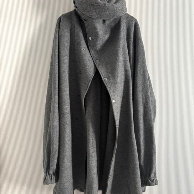 Yohjiyamamoto osversize hooded jacket