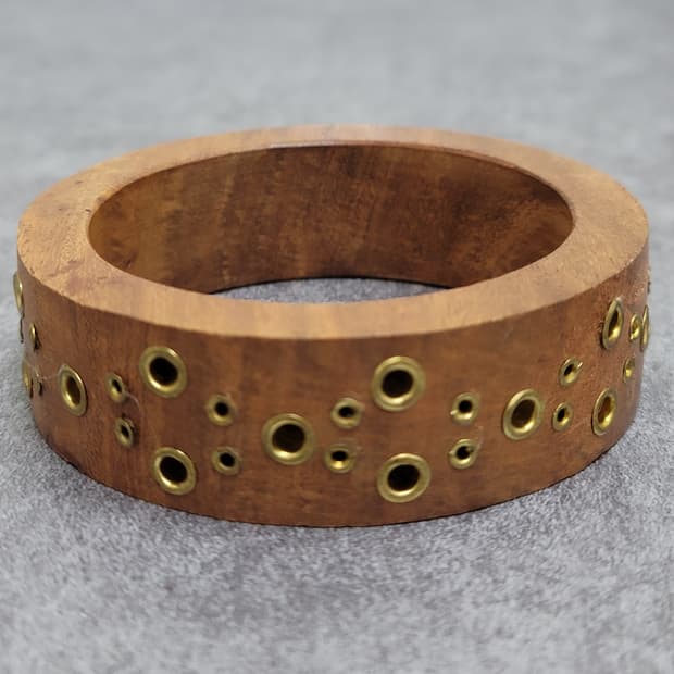 vintage wood bangle