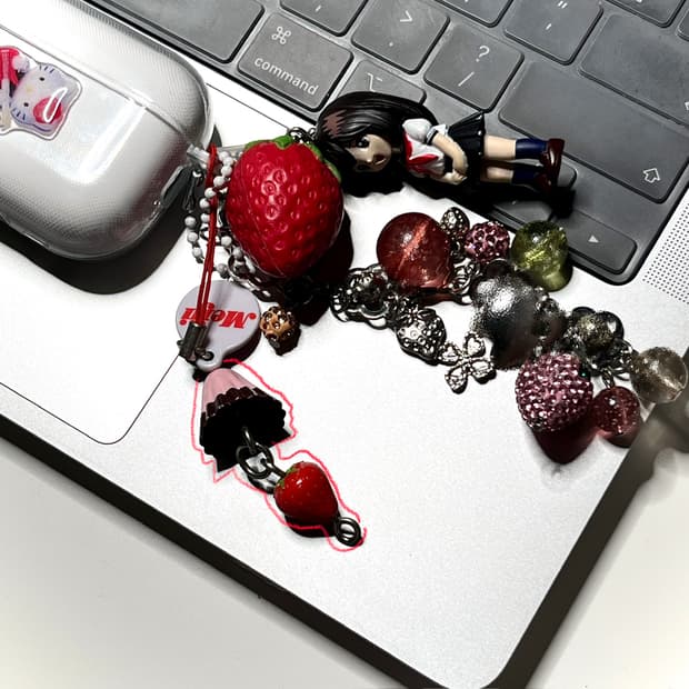 일본 고전 메이지 아폴로 스트랩 키링