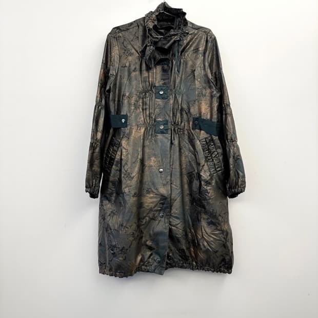 Forest sharp wrinkled jacket / green