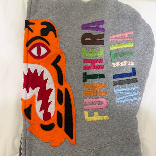 베이프 타이거 풀 후드집업