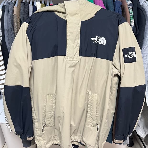 노스페이스 배색 바람막이 아노락 자켓