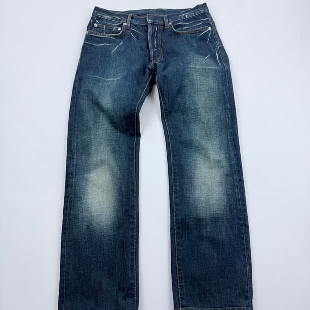 디올 00s 에디슬리먼 데님팬츠