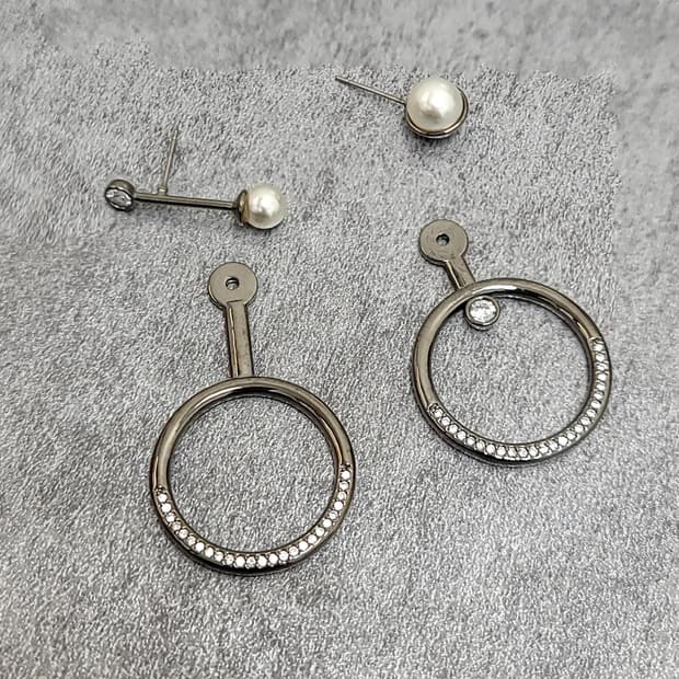 vintage earrings two-way