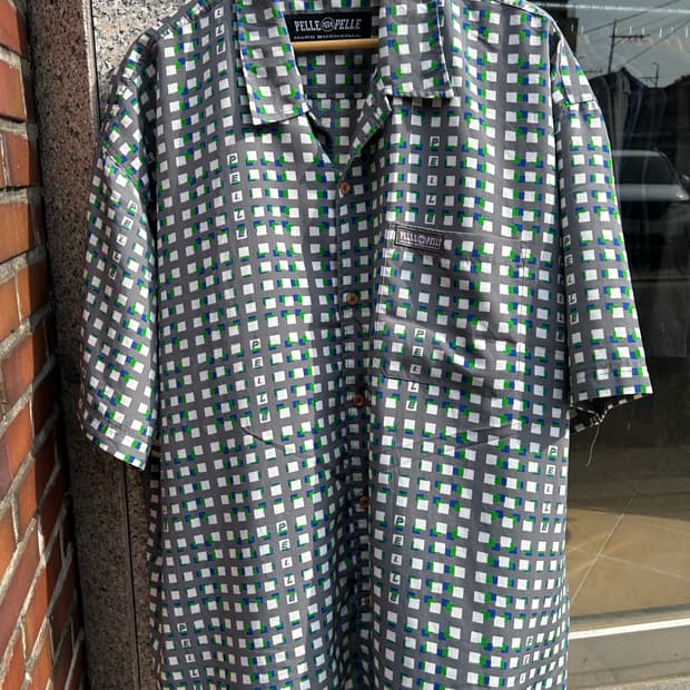 90‘s 펠레펠레 스퀘어패턴 셔츠 3XL