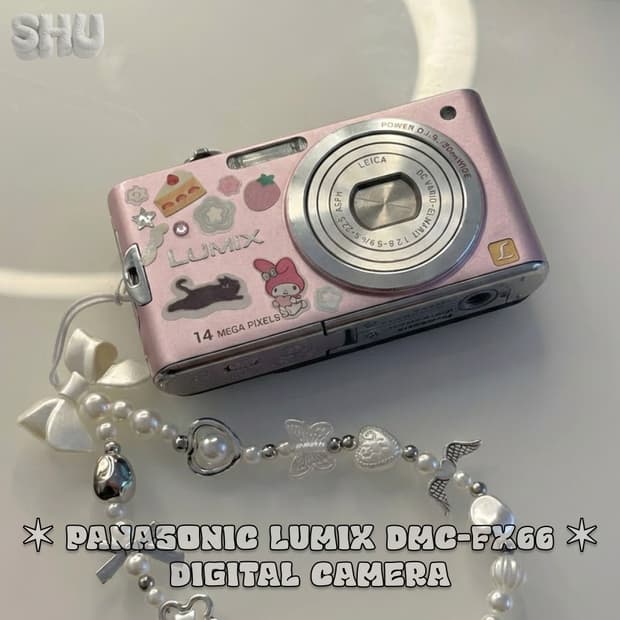 파나소닉 루믹스 DMC-FX66 빈티지 디카  핑크