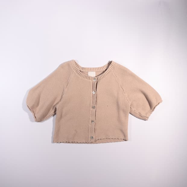 H&M 크롭 반팔 가디건 B632