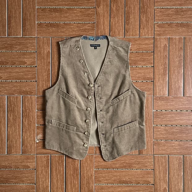 Engineered garments corduroy vest