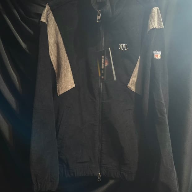 NFL 블랙 코듀로이 자켓