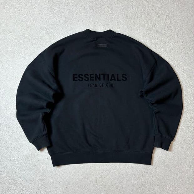 에센셜 피어오브갓 로고 시그니처 오버 맨투맨 PN7323