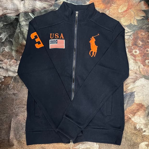 폴로 랄프로렌 빈티지 USA 포니로고집업 M
