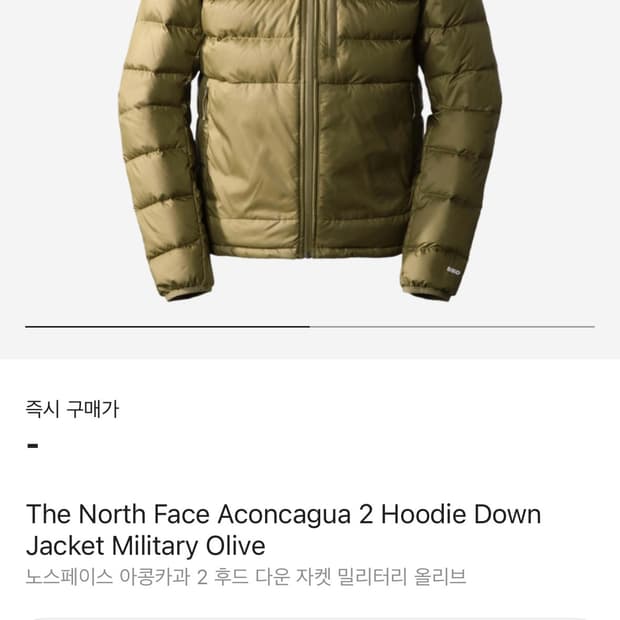 노스페이스 아콩카과2 경량패딩 후디