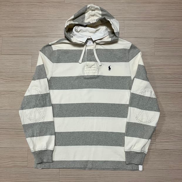 폴로 랄프로렌 스트라이프 럭비 후드티 