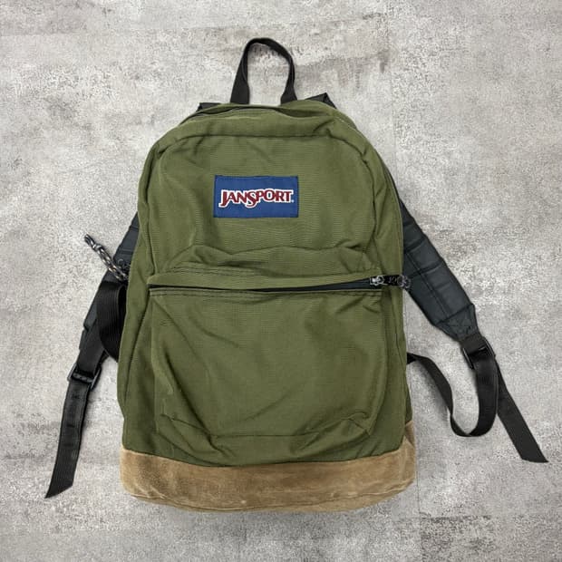 90s 잔스포츠 백팩 올리브/브라운