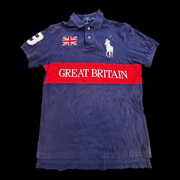 폴로 랄프 로렌 빅포니 블랙 PK 티셔츠