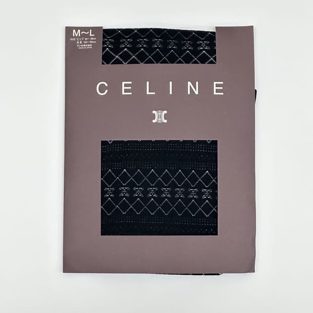 [새상품] celine / 셀린느 로고 스타킹 
