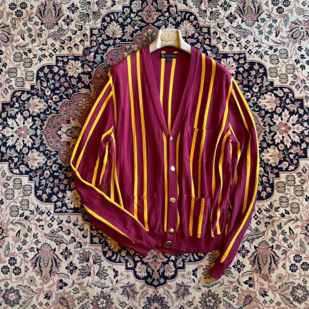 버버리 프로섬 금장 가디건 100