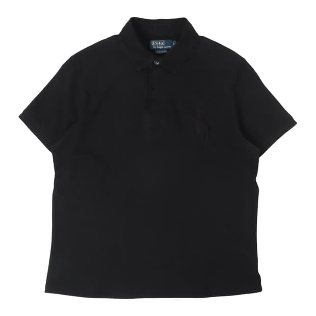 폴로 랄프로렌 올 블랙 빅포니 럭비 pk 티셔츠