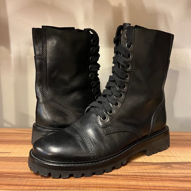 Ann Demeulemeester 앤드뮐미스터 컴뱃부츠