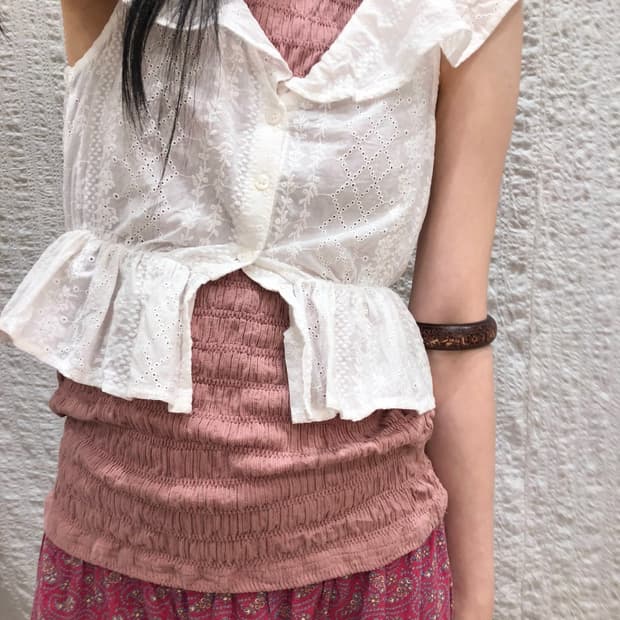 Butterfly white crop blouse