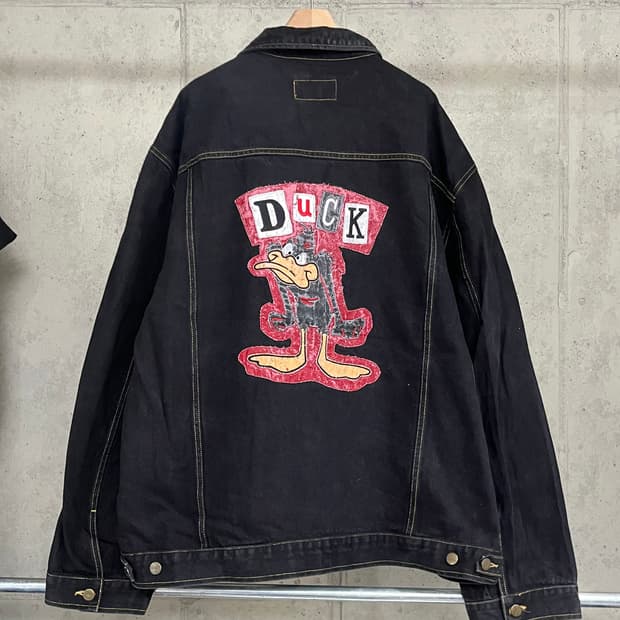 90s ITALY DONALD DUCK DENIM JACKET
