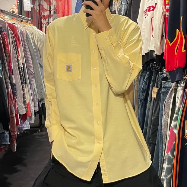 [IM] carhartt 칼하트 옐로우 긴팔셔츠