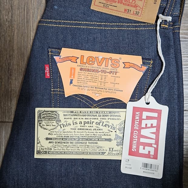 리바이스 LVC 1984 501 리지드 31x32