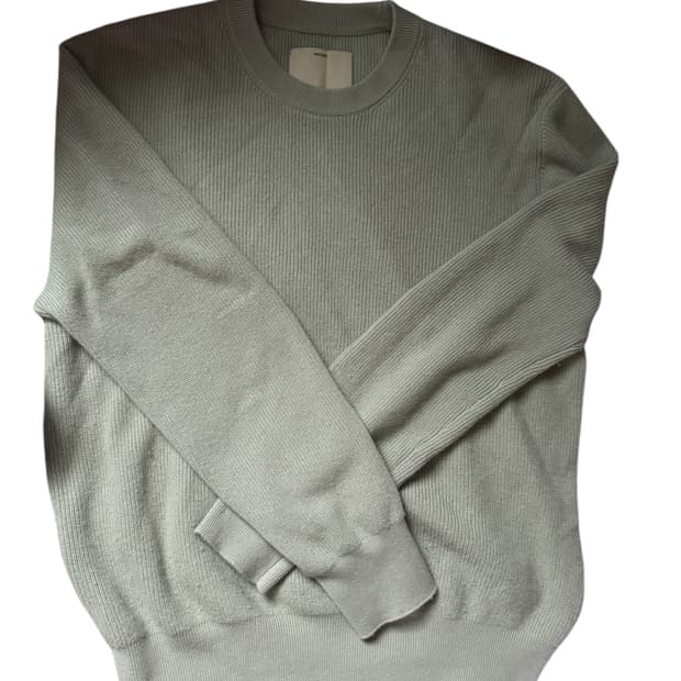 포터리 컴포트 크루넥 니트 라이트그린 3사이즈 
