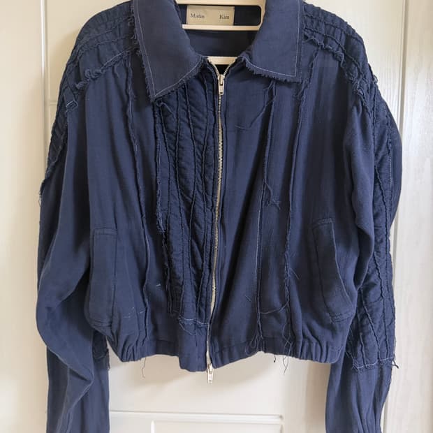 마뗑킴 빈티지 자켓 네이비