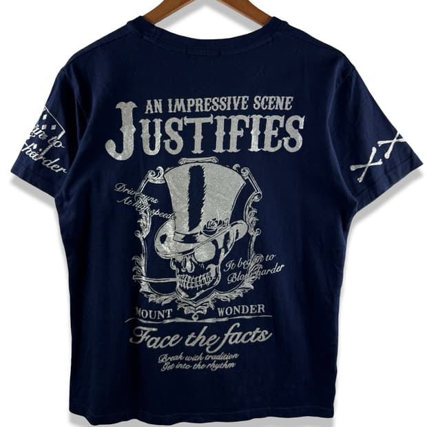 JPN Y2K Mood Glitter Print Tee4153