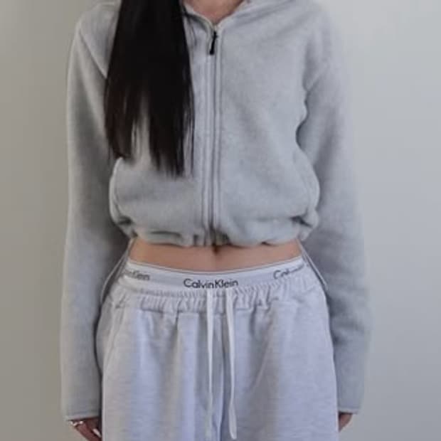 Yue project 플리스 후리스 쿨그레이