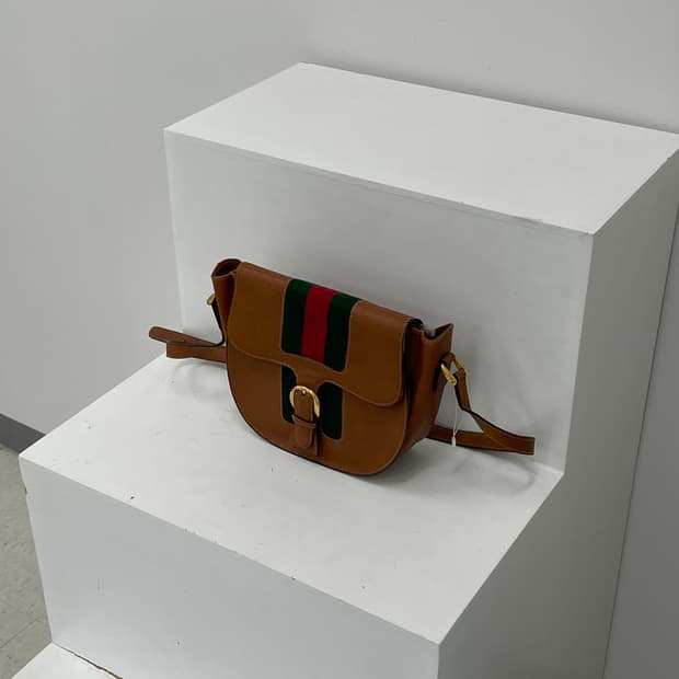 올드 구찌 쉐리 브라운 숄더 & 크로스백