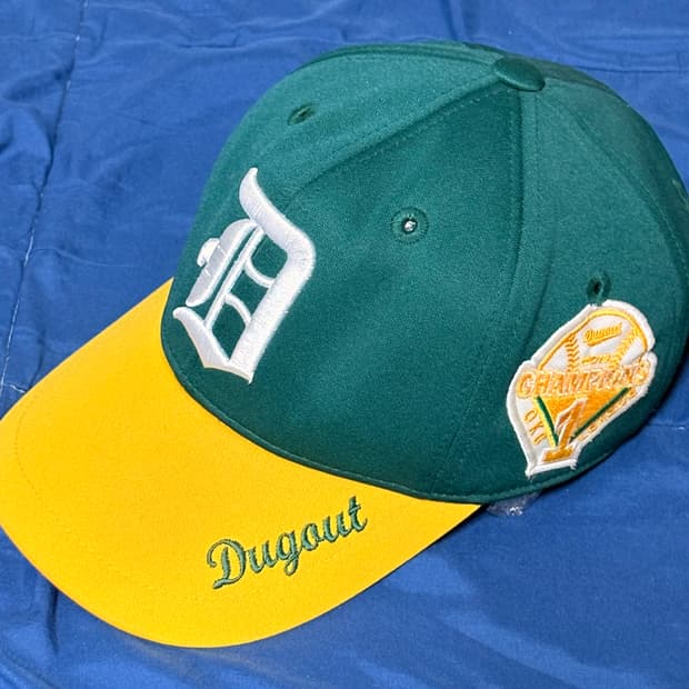 디트로이트 옐로그린 베이스볼 캡